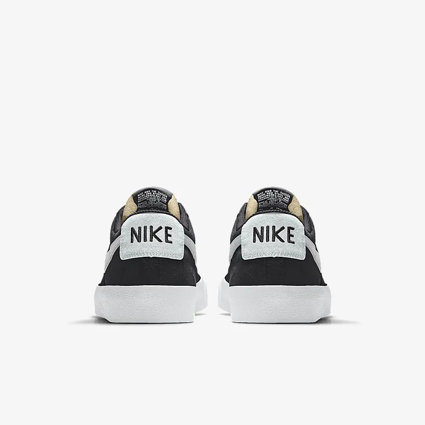 Giày Nike Blazer Low '77 By You Nam Đen Trắng